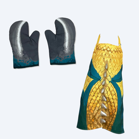 Gigan Narikiri Apron and Mittens