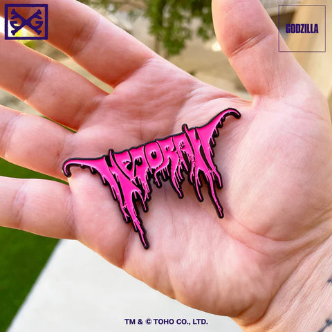 Hedorah Metal Logo Soft Enamel Pin