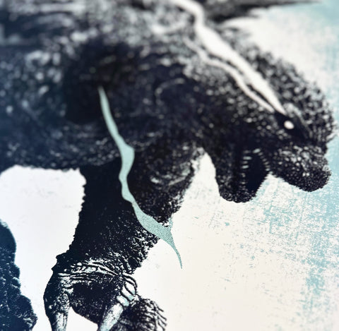 Godzilla Minus One/Minus Color Screen-Printed Poster