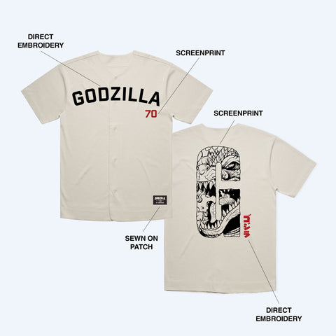 Godzilla Baseball Collection: 70th Anniversary Jersey