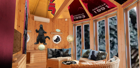 New Godzilla Room Checks in at Nijigen no Mori Theme Park