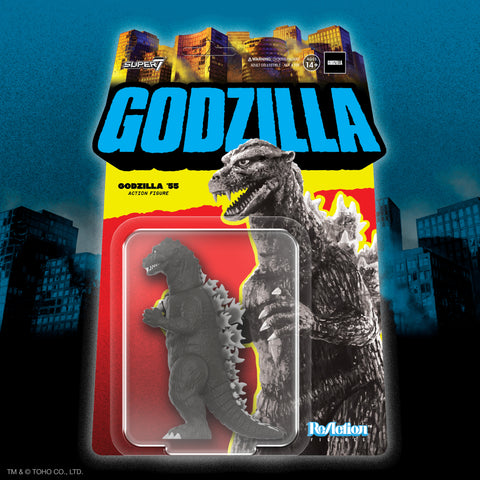 Super7 ReAction Figures Wave 05 - Godzilla '55 (Grayscale)